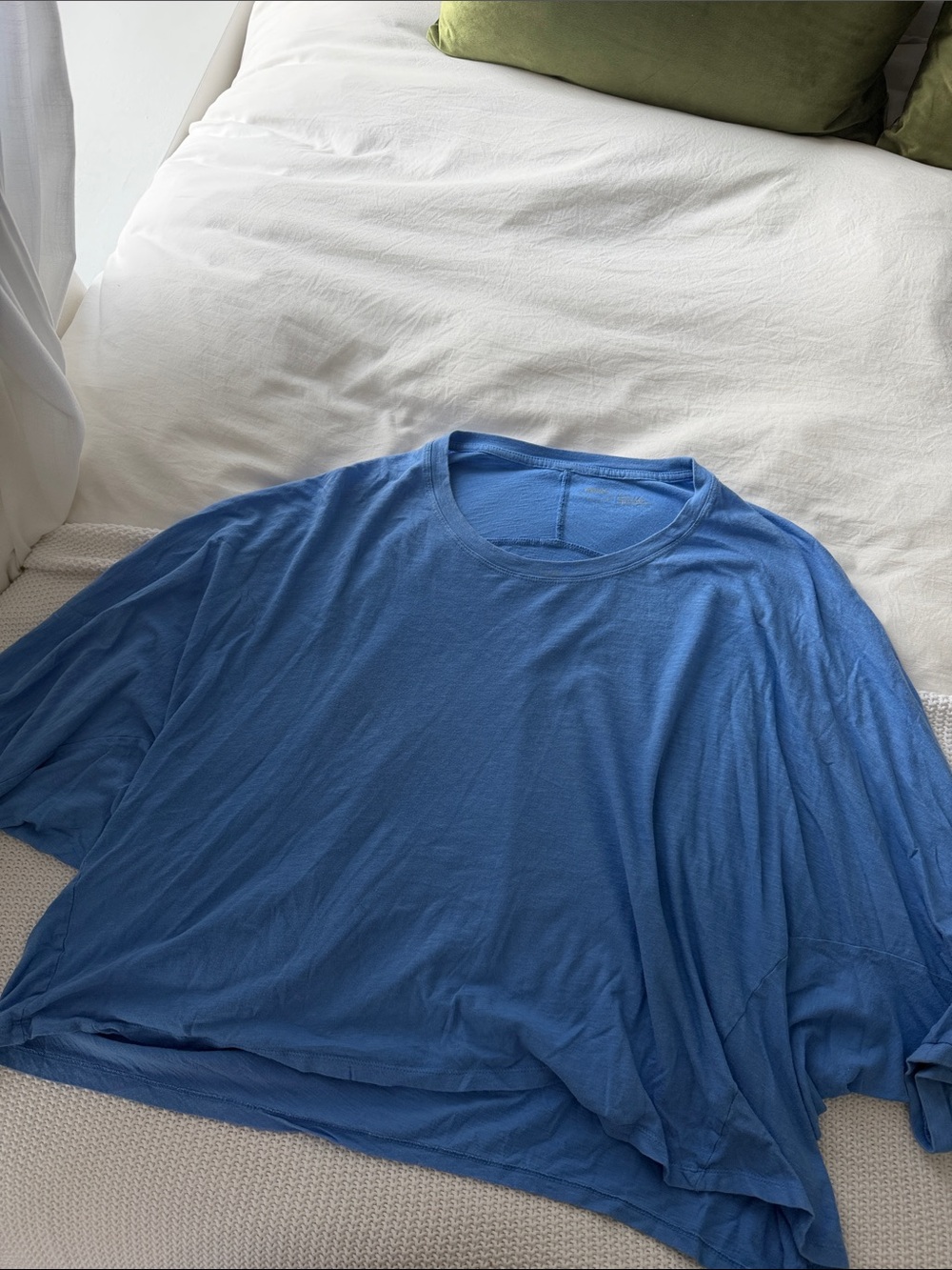 aerie Blue Short Sleeve Crewneck Tee